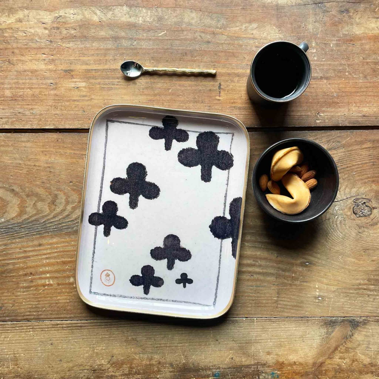 {Bon Coeurs} ∞梅花∞搪瓷彩繪托盤 