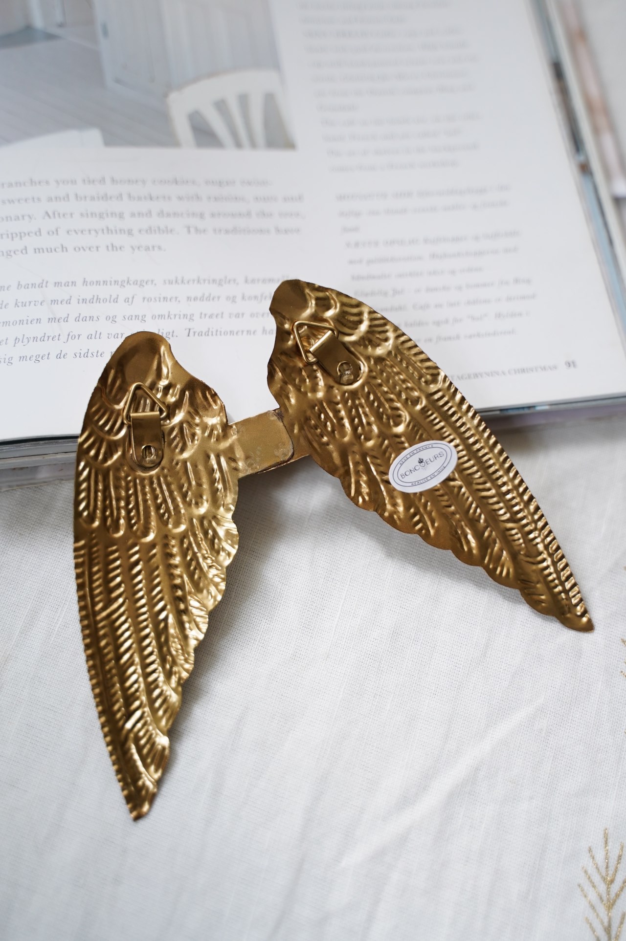 {BonCoeurs} ∞ 天使之翼 黃銅掛飾 