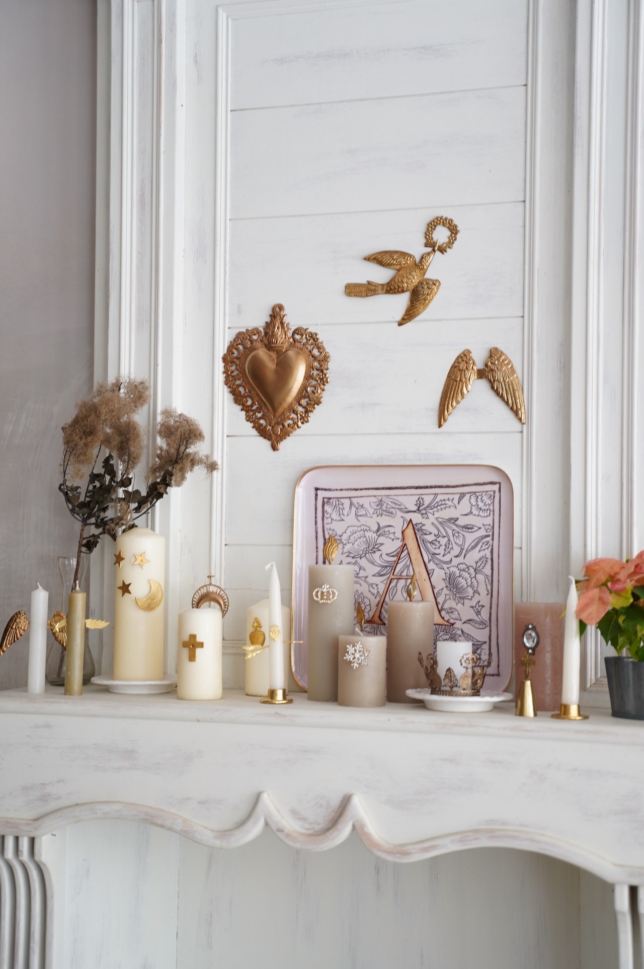 {BonCoeurs} ∞ 飛鳥 黃銅掛飾