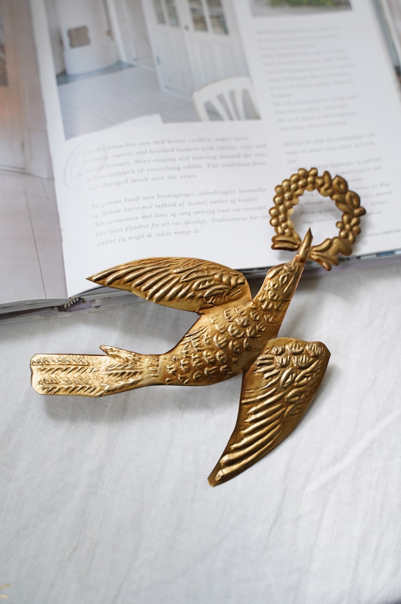 {BonCoeurs} ∞ 飛鳥 黃銅掛飾