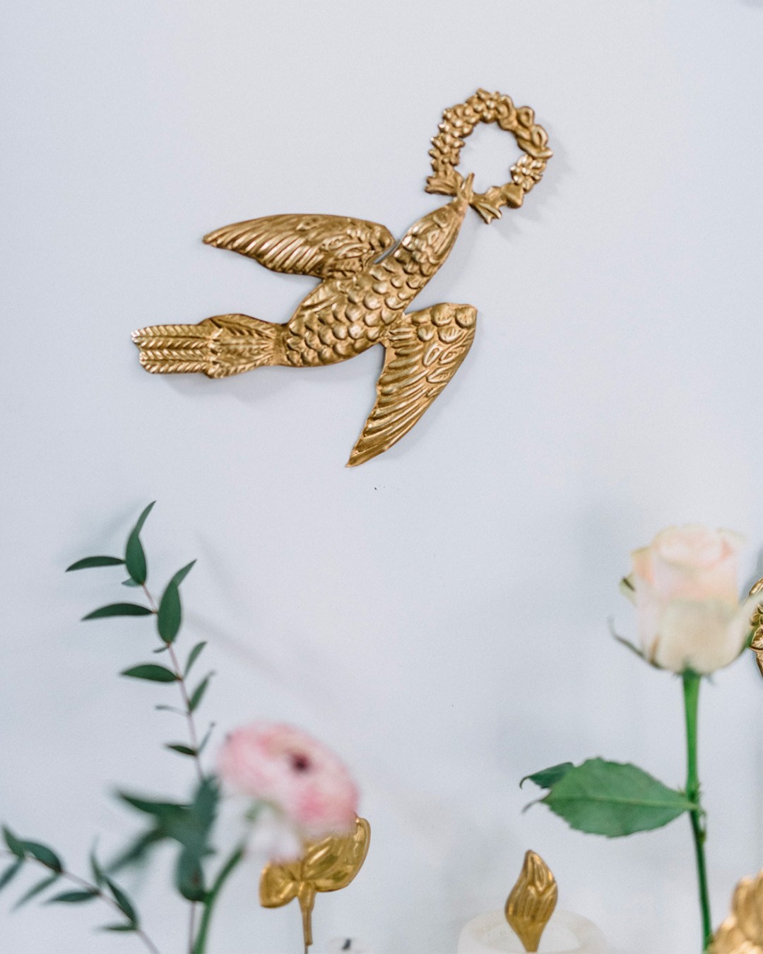 {BonCoeurs} ∞ 飛鳥 黃銅掛飾