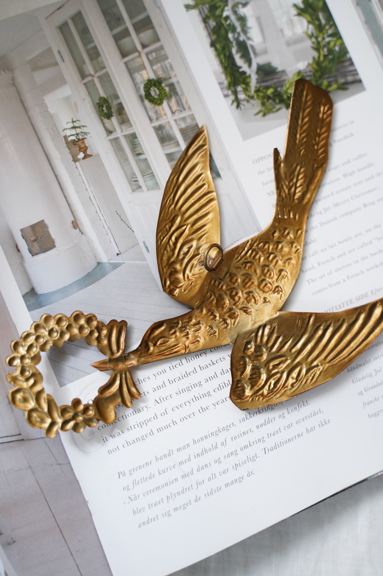 {BonCoeurs} ∞ 飛鳥 黃銅掛飾