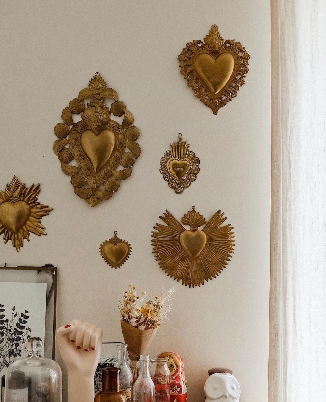 {BonCoeurs} ∞ Maria 黃銅掛飾 