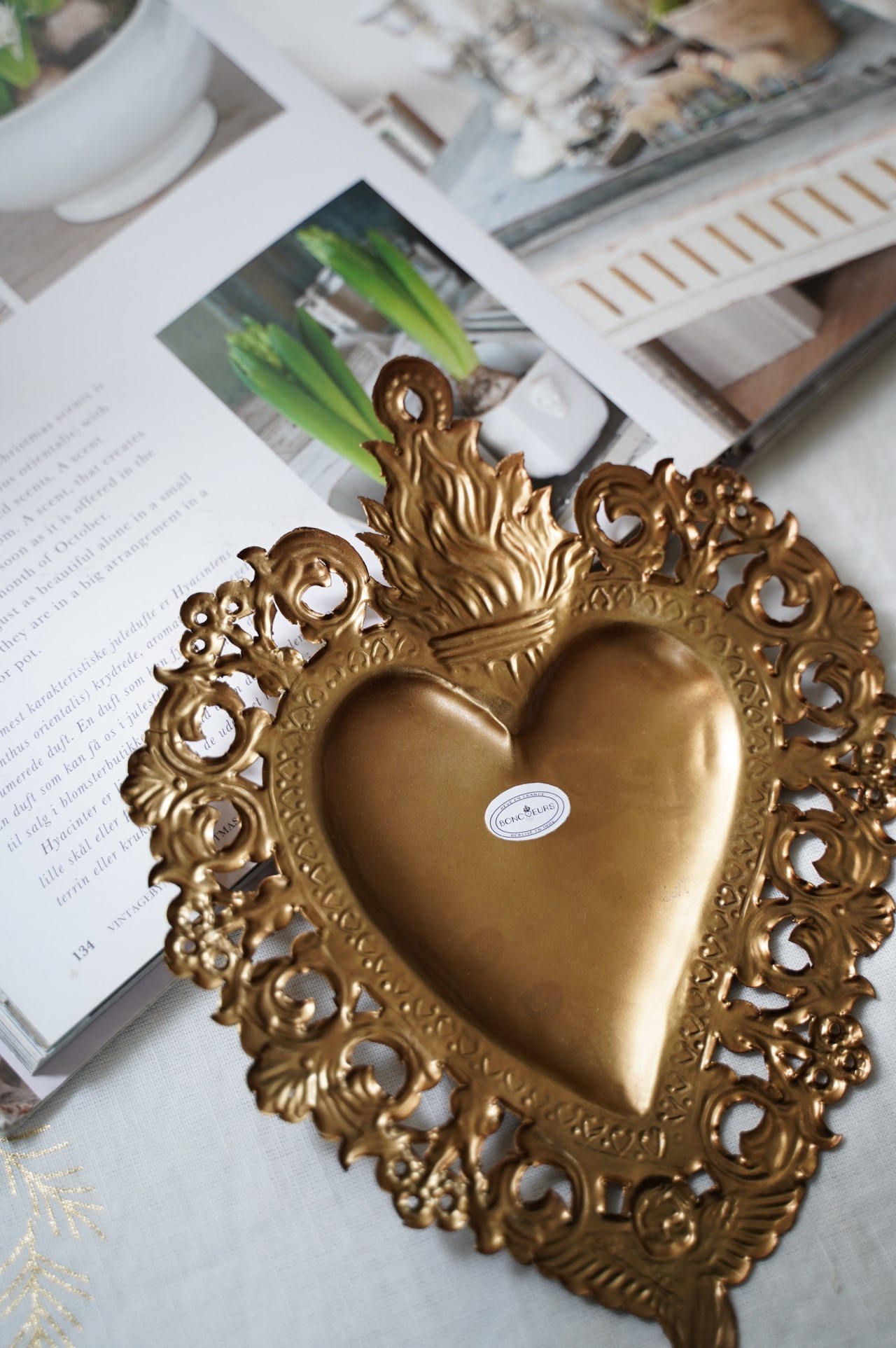 {BonCoeurs} ∞ Maria 黃銅掛飾 