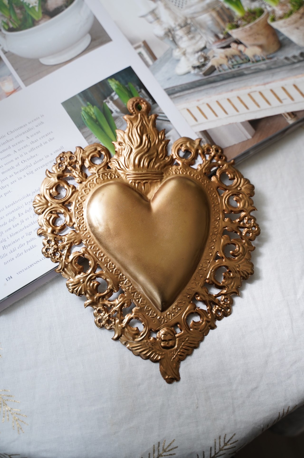 {BonCoeurs} ∞ Maria 黃銅掛飾 