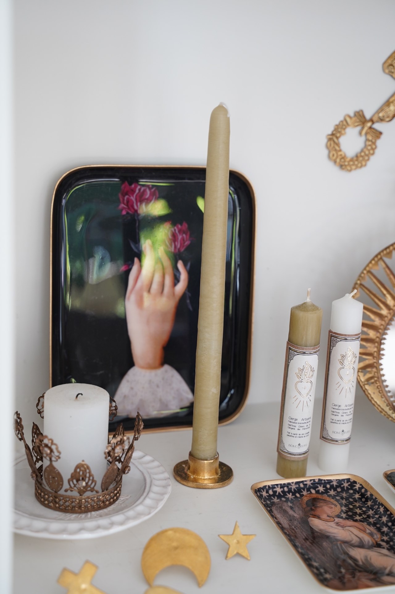 {BonCoeurs} ∞CIERGES 蜂蠟蠟燭 30cm (2入組)