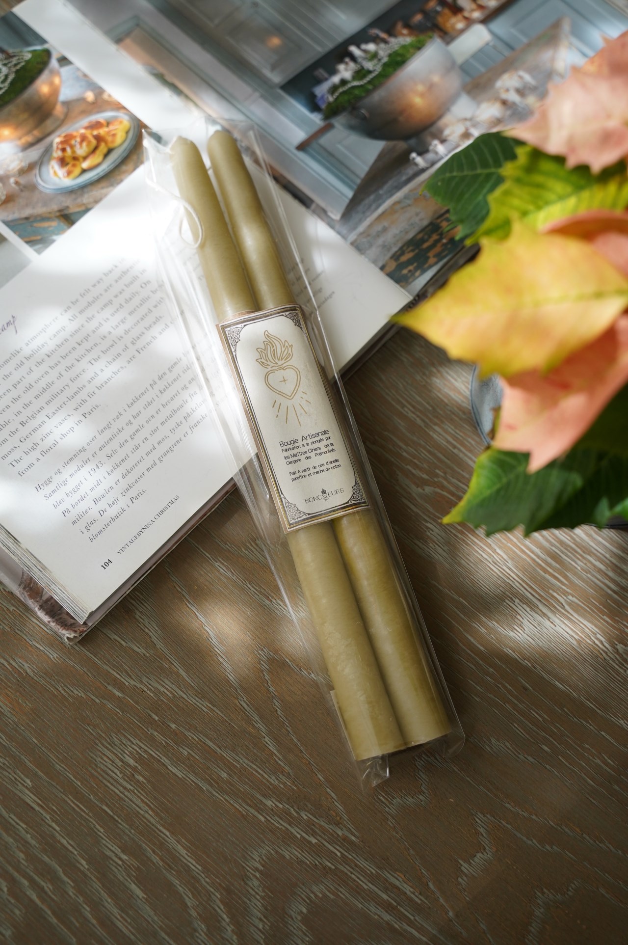 {BonCoeurs} ∞CIERGES 蜂蠟蠟燭 30cm (2入組)