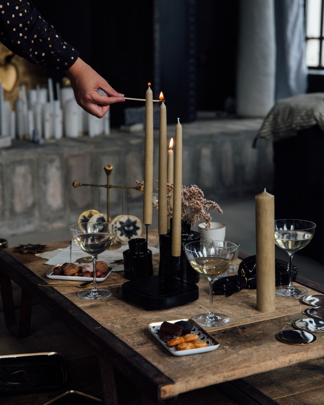 {BonCoeurs} ∞CIERGES 蜂蠟蠟燭 30cm (2入組)