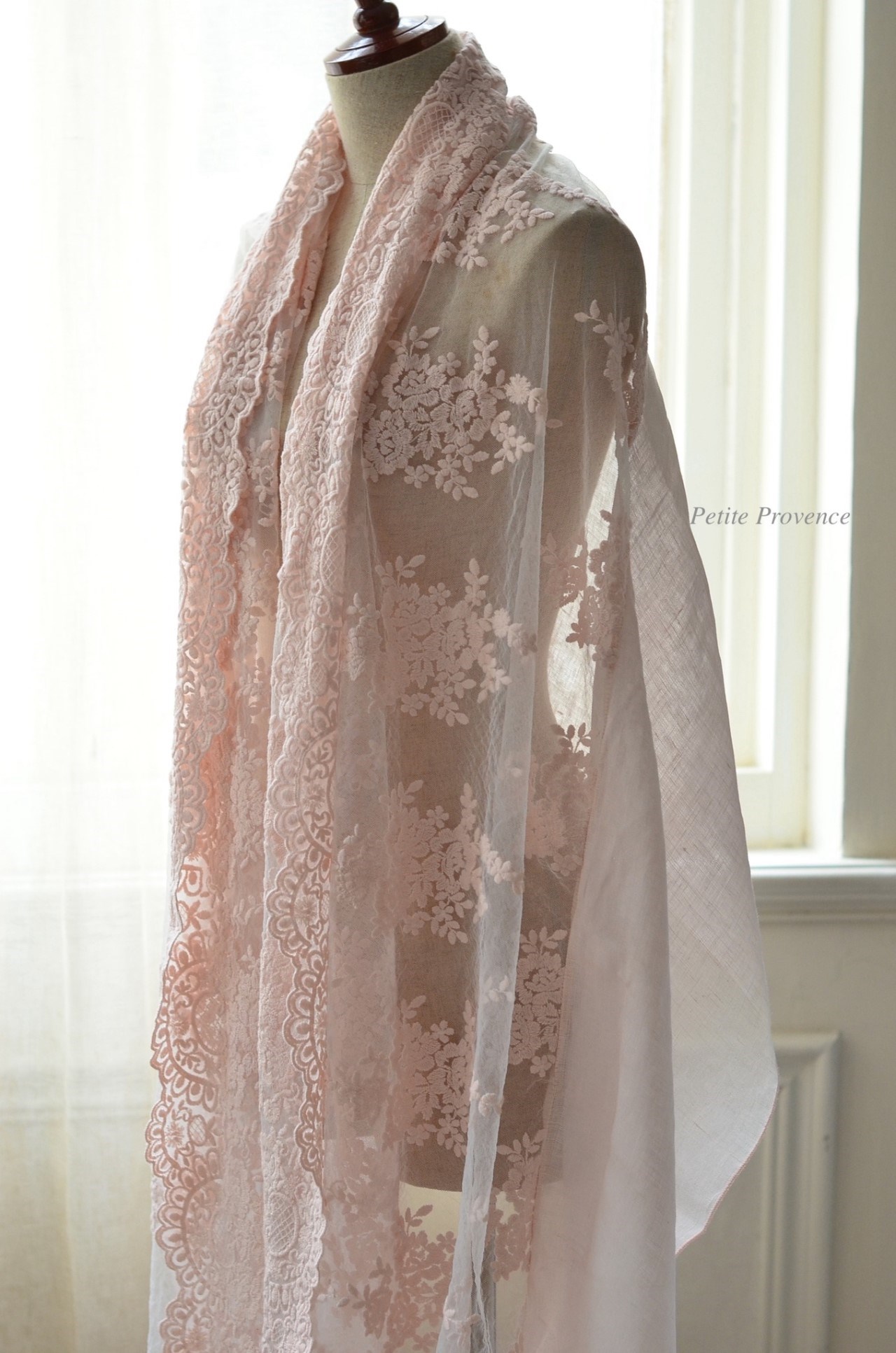 { Chez moi }∞ Provenza 亞麻蕾絲圍巾 (5色) 