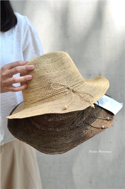 { Made in Mada }∞Elya 法國拉菲草帽 (2色)