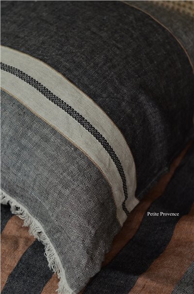 {LIBECO}∞ Tack stripe 亞麻巾 55x65cm