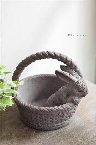 { 荷蘭雜貨 }∞兔子花籃盆器