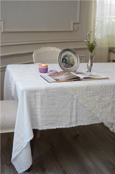 { CHEZ MOI }∞BonTon 亞麻桌巾140x240cm (4色)