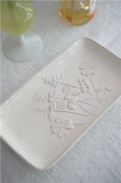 { VIRGINIA CASA } PRATO 幸運草長盤 23cm