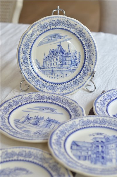 { Gienfrance }∞ CHÂTEAUX 法國城堡系列餐盤 19.8cm  (6set)