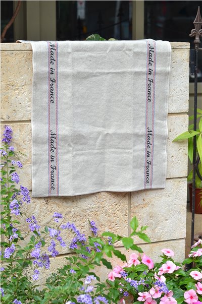 { CharvetEditions } Made in France 亞麻巾 45x75cm