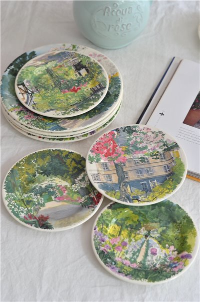 { Gienfrance }∞ 莫內花園 GIVERNY餐盤 16.5cm (4set)