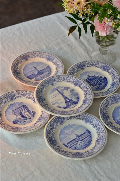 { Gienfrance } ∞ MONUMENTS ∞ 巴黎名勝系列餐盤 19.8cm  (6set) 