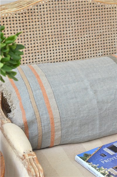 {LIBECO}∞ MULTI STRIPE 亞麻巾 55x65cm 