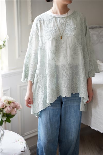 { CHEZ MOI }∞ Blouse 蕾絲罩衫/上衣 (3色)