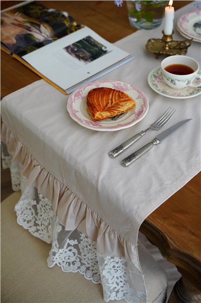{ Chez moi } P.Flora 荷葉桌旗 50x160cm