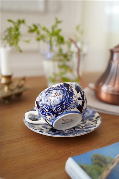 { Gienfrance } ∞PIVOINES BLEUES 純手繪杯組 130ml