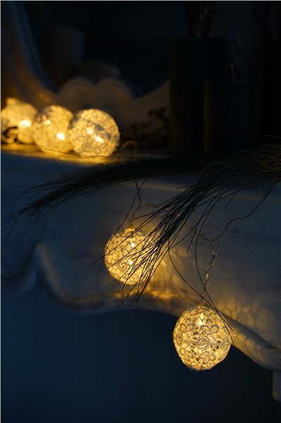 { 義大利浪漫家飾 } ∞  LED 蕾絲球燈飾 