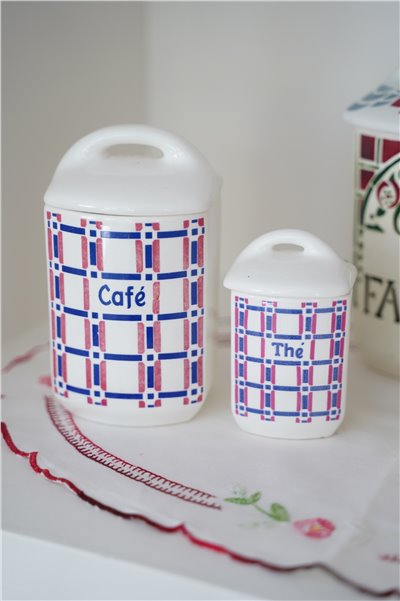 {法國古董} ∞ Thé & Café 廚房儲物罐  (兩款)   