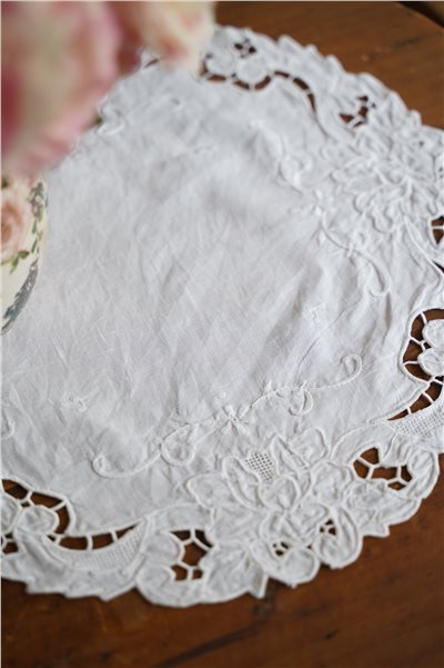 {ROLANDE.D} ∞ 圓形蕾絲巾 40cm