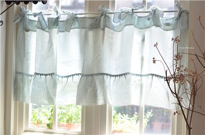 { CHEZ MOI }∞ BonTon亞麻掛簾 160x55cm (2色)